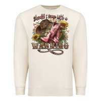 Sandshell shouldve come with a warning boots  cowboy Premium Sweatshirt - NancyCooperArtShop