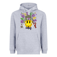 Heather Grey mardi gras vibes Heavyweight Hoodie - MaliasSmallBusiness