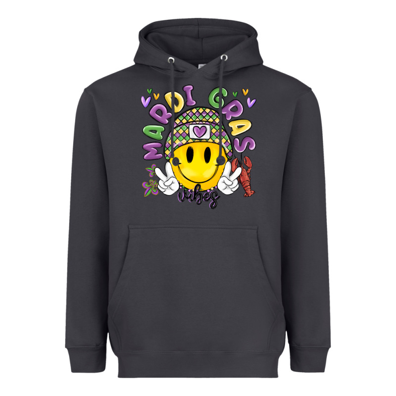 Mardi Gras Vibes Heavyweight Hoodie by MaliasSmallBusiness | Teevron