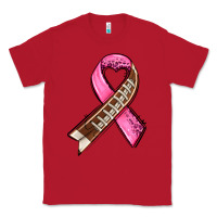 Red breast cancer sport ribbons Classic Tee - AdoDesignShop