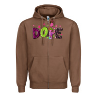 Chestnut dope with afro black woman Zipper Hoodie - NancyCooperArtShop