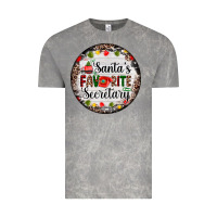 Cloud Rock christmas santas favorite secretary    light Vintage Tee - AdoDesignShop