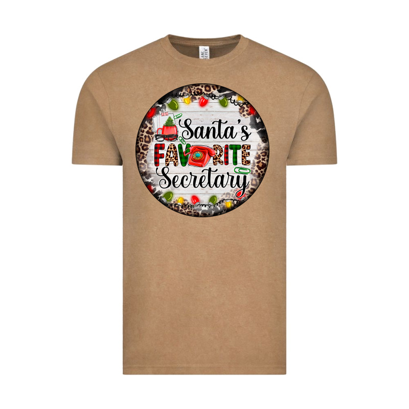 Christmas Santas Favorite Secretary    Light Vintage Tee by AdoDesignShop | Teevron