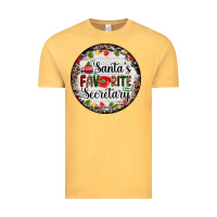 Vintage Mustard christmas santas favorite secretary    light Vintage Tee - AdoDesignShop