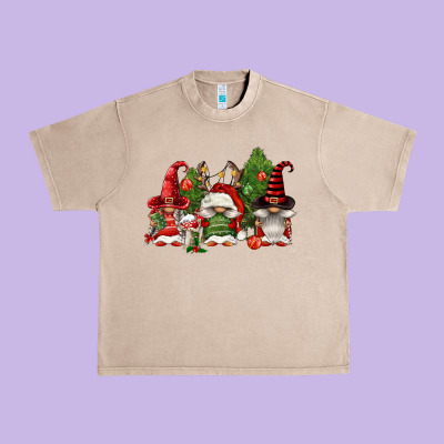 Christmas Gnomies Urban Heavy Tee Designed By Fadigitalartstudio