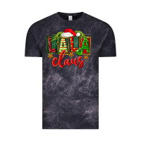 Cloud Black Christmas lala claus Vintage Tee - FaDigitalArtStudio