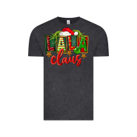 Vintage Black Christmas lala claus Vintage Tee - FaDigitalArtStudio