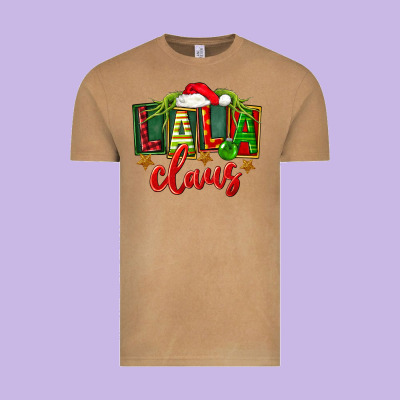 Christmas Lala Claus Vintage Tee Designed By Fadigitalartstudio