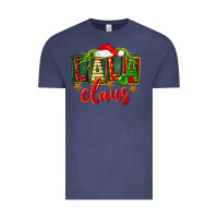 Vintage Denim Christmas lala claus Vintage Tee - FaDigitalArtStudio