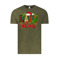 Vintage Olive Christmas lala claus Vintage Tee - FaDigitalArtStudio
