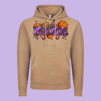 Mama Basketball Vintage Hoodie Designed By Zillion Design Studio