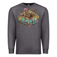 Charcoal Heather southern nana western flowers Premium Sweatshirt - NancyCooperArtShop