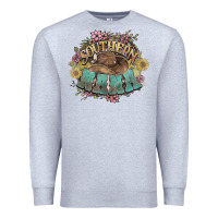 Heather Grey southern nana western flowers Premium Sweatshirt - NancyCooperArtShop
