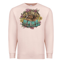 Pale Pink southern nana western flowers Premium Sweatshirt - NancyCooperArtShop