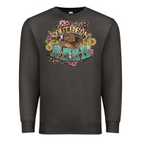 Smoke southern nana western flowers Premium Sweatshirt - NancyCooperArtShop