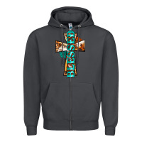 Smoke blessed cross Zipper Hoodie - BarkalooDesign