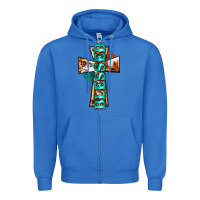 True Royal blessed cross Zipper Hoodie - BarkalooDesign