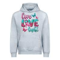 Heather Grey live love fight breast cancer Urban Hoodie - texasbilliewilder