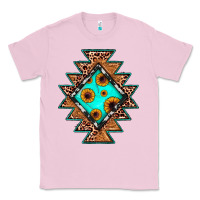 Bubblegum Pink aztec leopard turquoise sunflower Classic Tee - JahusDesignShop