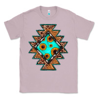 Lilac aztec leopard turquoise sunflower Classic Tee - JahusDesignShop