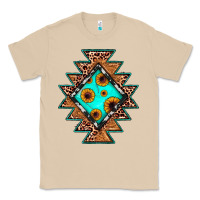Mushroom aztec leopard turquoise sunflower Classic Tee - JahusDesignShop