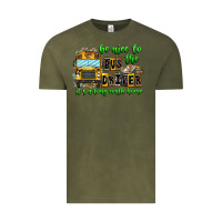 Vintage Olive Be Nice To The Bus Driver It's A Long Walk Home Vintage Tee - CowhideDigitalArt