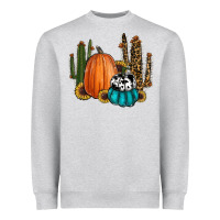 Heather Grey sunflower cactus pumpkin fall Heavyweight Sweatshirt - RanaPortraitStore