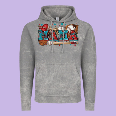 Mama Baseball Vintage Hoodie Designed By Zillion Design Studio