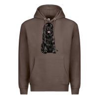 Coffee newfoundland dog Premium Hoodie - LillyAllenDesigns