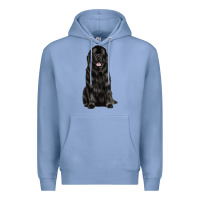 Colony Blue newfoundland dog Premium Hoodie - LillyAllenDesigns