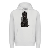 Dove Grey newfoundland dog Premium Hoodie - LillyAllenDesigns