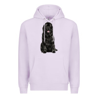 Lilac newfoundland dog Premium Hoodie - LillyAllenDesigns