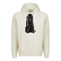 Oatmeal Heather newfoundland dog Premium Hoodie - LillyAllenDesigns