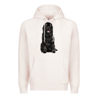 Pale Pink newfoundland dog Premium Hoodie - LillyAllenDesigns