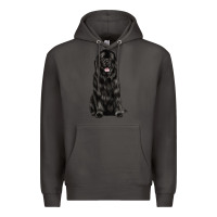 Smoke newfoundland dog Premium Hoodie - LillyAllenDesigns