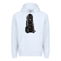 White newfoundland dog Premium Hoodie - LillyAllenDesigns