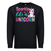 Black sparkle like a unicorn Premium Sweatshirt - NancyCooperArtShop