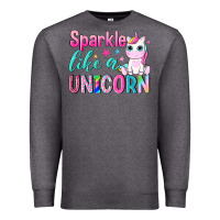 Charcoal Heather sparkle like a unicorn Premium Sweatshirt - NancyCooperArtShop
