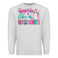 Dove Grey sparkle like a unicorn Premium Sweatshirt - NancyCooperArtShop