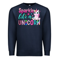Navy sparkle like a unicorn Premium Sweatshirt - NancyCooperArtShop