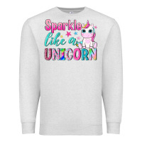 Oatmeal Heather sparkle like a unicorn Premium Sweatshirt - NancyCooperArtShop