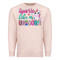 Pale Pink sparkle like a unicorn Premium Sweatshirt - NancyCooperArtShop