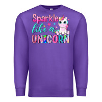 Purple sparkle like a unicorn Premium Sweatshirt - NancyCooperArtShop
