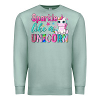 Seafoam sparkle like a unicorn Premium Sweatshirt - NancyCooperArtShop