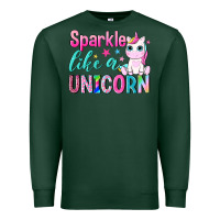 Sports Green sparkle like a unicorn Premium Sweatshirt - NancyCooperArtShop