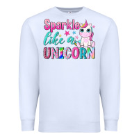 White sparkle like a unicorn Premium Sweatshirt - NancyCooperArtShop