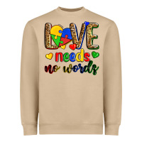Mushroom love needs no words Heavyweight Sweatshirt - Zillion Design Studio