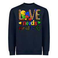 Navy love needs no words Heavyweight Sweatshirt - Zillion Design Studio