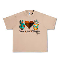 Burro Peace Love Pumpkin Spice Urban Heavy Tee - CowhideDigitalArt