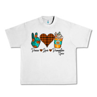 Lunar Rock Peace Love Pumpkin Spice Urban Heavy Tee - CowhideDigitalArt